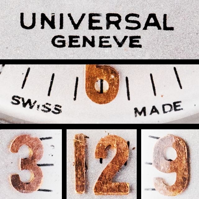 UNIVERSAL GENEVE(ユニバーサルジュネーブ)の(159) 極レア ユニバーサル ジュネーブ 手巻き 稼動品 1945年製 メンズの時計(腕時計(アナログ))の商品写真