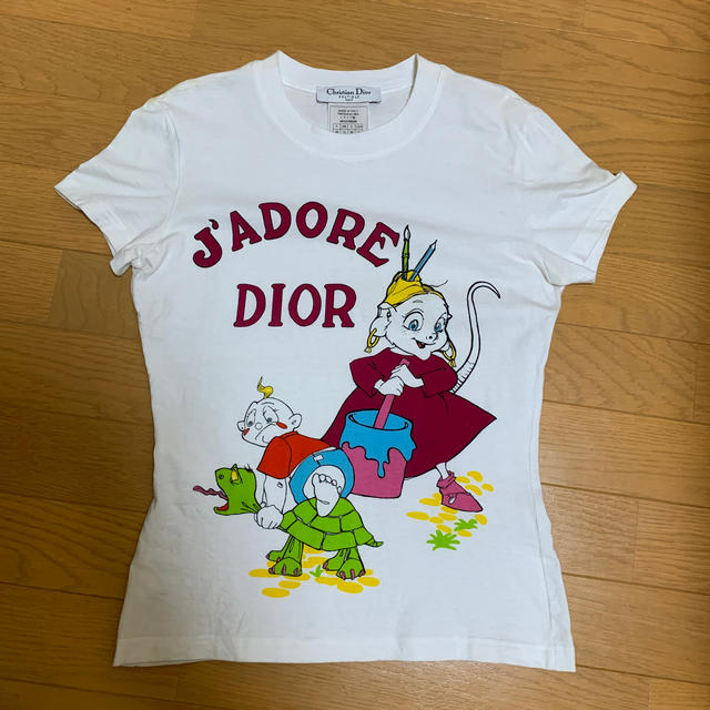 Christian Dior(クリスチャンディオール)のクリスチャンディオール  Tシャツ　難あり レディースのトップス(Tシャツ(半袖/袖なし))の商品写真