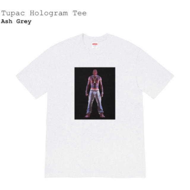 Supreme 20ss Tupac Grey Tee LargeTシャツ/カットソー(半袖/袖なし)