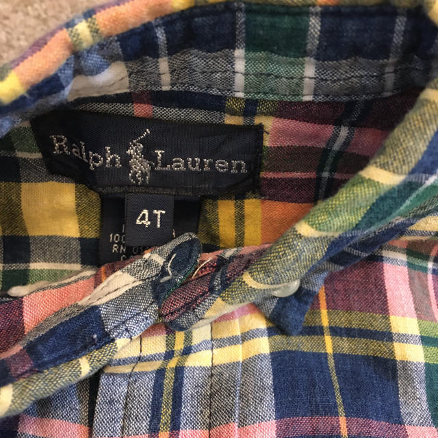 Ralph Lauren(ラルフローレン)のラルフローレン  シャツ　110cm キッズ/ベビー/マタニティのキッズ服男の子用(90cm~)(Tシャツ/カットソー)の商品写真