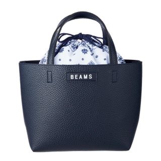 ビームス(BEAMS)の美品　BEAMS ビームス　レザー調トート&バンダナ柄巾着(トートバッグ)