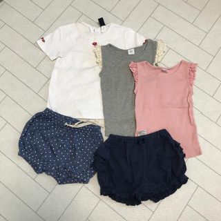 ベビーギャップ(babyGAP)のGAPとコンビミニのセット5枚セット美品(Ｔシャツ)