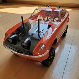 ラジコンカー　フェアレディZオレンジ　ラリー仕様　プロポセット(ホビーラジコン)