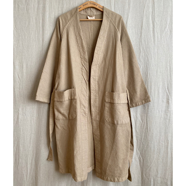 Maison Martin Margiela(マルタンマルジェラ)のイタリア軍 COTTON WAFFLE GOWN COAT ビンテージ メンズのジャケット/アウター(ミリタリージャケット)の商品写真