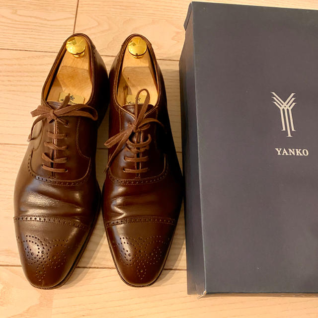ヤンコ YANKO セミグローブ ビジネスシューズ 革靴