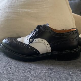 トリッカーズ　TRICKER’S  m6974  白黒　ダブルレザーソール