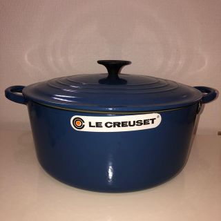 ルクルーゼ(LE CREUSET)のル・クルーゼ　ココットロンド　28cm ブルー(鍋/フライパン)