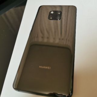 アンドロイド(ANDROID)のHUAWEI Mate 20 Pro ブラック SIMフリー(スマートフォン本体)