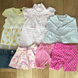 ユニクロ(UNIQLO)の80サイズ　子供服　まとめ売り　女の子　保育園　夏服(ワンピース)