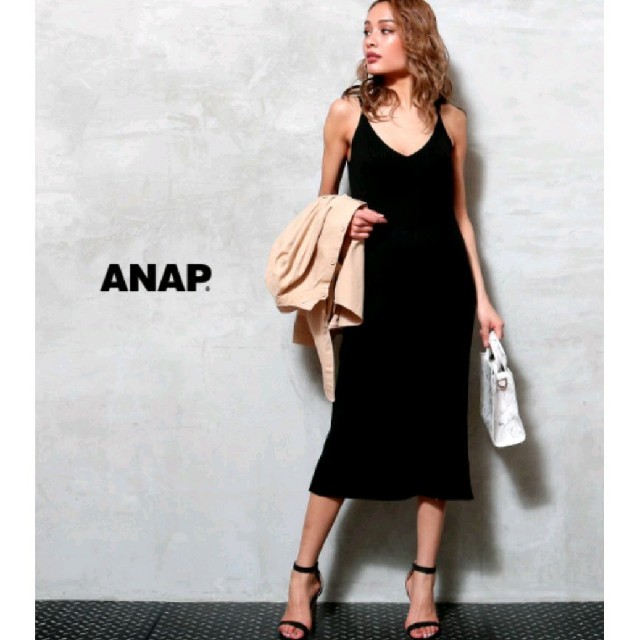 ANAP(アナップ)のANAP♡リブニット♡ロングワンピース レディースのワンピース(ロングワンピース/マキシワンピース)の商品写真