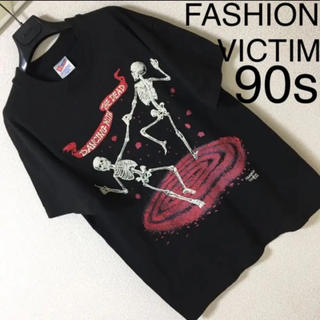 90s FASHION VICTIM ダンシング デッド スカル Tシャツ Lの通販 ...