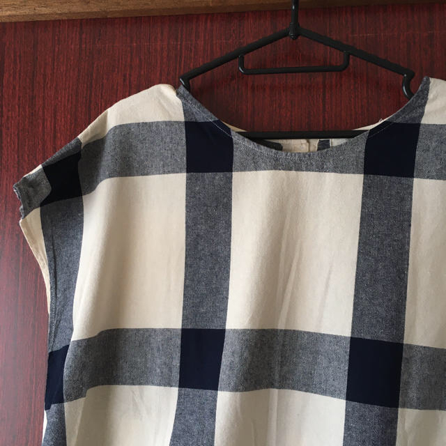 soulberry ブロックチェック裾タックブラウス レディースのトップス(シャツ/ブラウス(半袖/袖なし))の商品写真