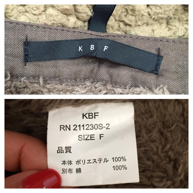 KBF(ケービーエフ)のKBF ボアフードモッズコート レディースのジャケット/アウター(モッズコート)の商品写真