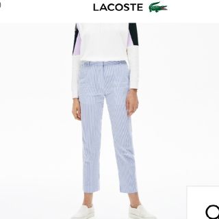 ラコステ(LACOSTE)のLACOSTE　ラコステ　レディース36 Mサイズ　クロップドパンツ　美品中古　(クロップドパンツ)