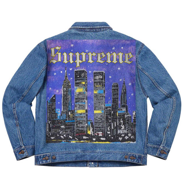 Supreme New York Painted Jacket 青M