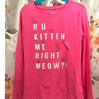 ギャップ(GAP)のGAP キッズ　Tシャツ　長袖　新品　ピンク(Tシャツ/カットソー)