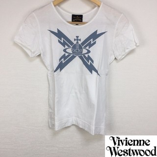 ヴィヴィアンウエストウッド(Vivienne Westwood)の美品 ヴィヴィアンウエストウッドアングロマニア 半袖Tシャツ ホワイト(Tシャツ/カットソー(半袖/袖なし))