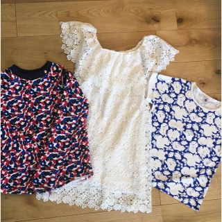 プチバトー(PETIT BATEAU)の【値下げ】美品3枚セット！プチバトー2枚とZARAのワンピース(Tシャツ/カットソー)