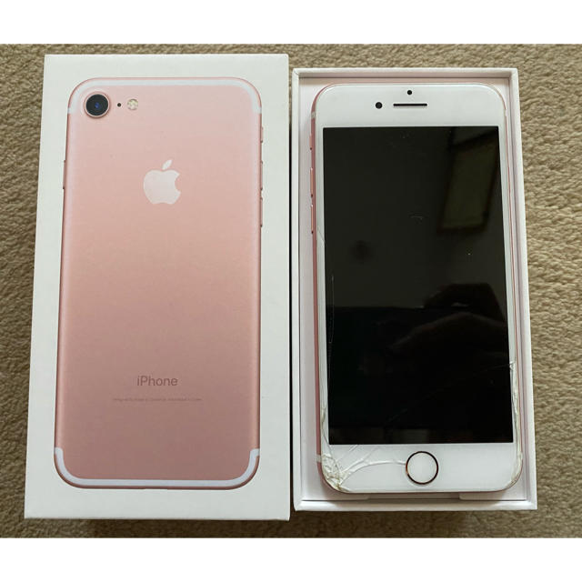 Apple iPhone7 ピンクゴールドの通販 by ③'s shop｜アップルならラクマ