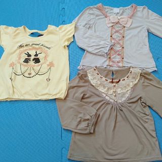 アクシーズファム(axes femme)のaxes femme kidsトップス120　3枚(Tシャツ/カットソー)