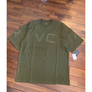 ルーカ(RVCA)の2020SS最新ルーカ FAKE RVCA ロゴ刺繍厚手SSTEEシャツ S(Tシャツ/カットソー(半袖/袖なし))