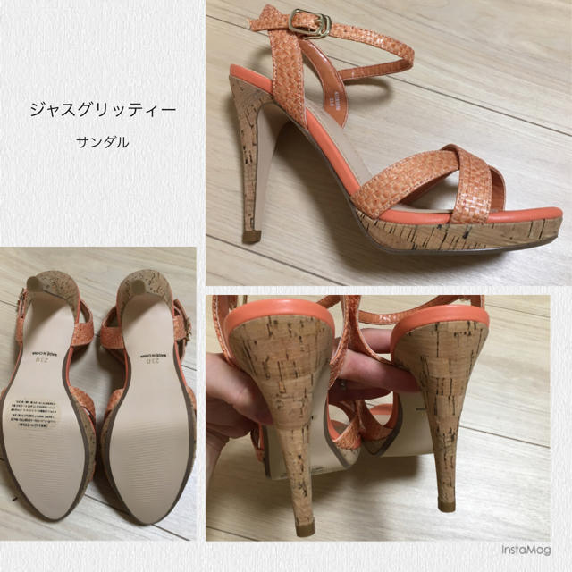 JUSGLITTY(ジャスグリッティー)の麻里子様専 ジャスグリッティーサンダル レディースの靴/シューズ(サンダル)の商品写真