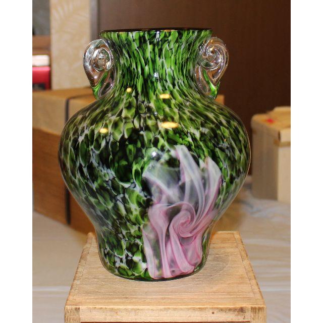ヴェネチア ベネチア ガラス 花瓶 グリーン とピンク Atarashi I ガラス Wsimarketingedge Com