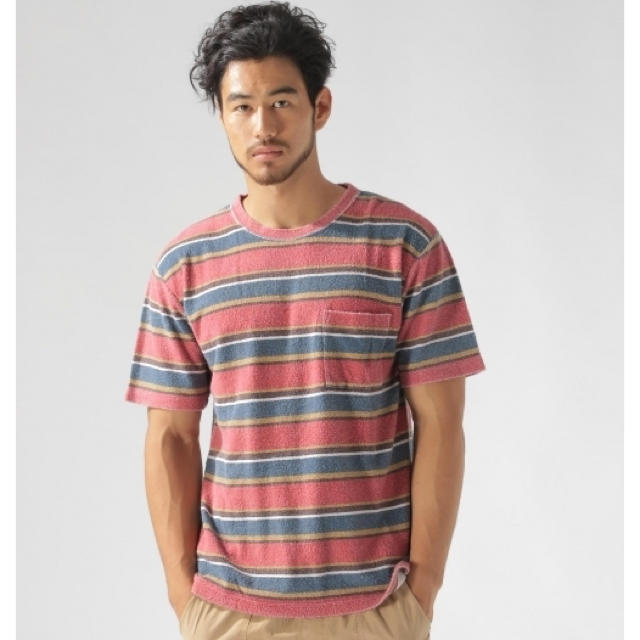 BAYFLOW(ベイフロー)のBAYFLOW パイルマルチボーダー半袖Tシャツ(古着) メンズのトップス(Tシャツ/カットソー(半袖/袖なし))の商品写真