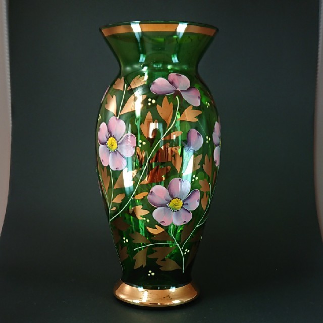 BOHEMIA Cristal - ボヘミアングラス 花瓶 HAND MADE ヴィンテージの通販 by Mayfair's shop｜ボヘミア  クリスタルならラクマ