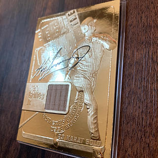 【送料込】ケン・グリフィーJr.選手の23ktゴールドカード！バット＆サイン(記念品/関連グッズ)