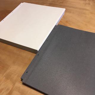 ムジルシリョウヒン(MUJI (無印良品))のよーよー様専用☺︎無印アルバム5冊&台紙80枚(アルバム)