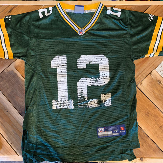 Reebok(リーボック)のReebok NFL game Jersey Green Bay Packers キッズ/ベビー/マタニティのキッズ服男の子用(90cm~)(Tシャツ/カットソー)の商品写真