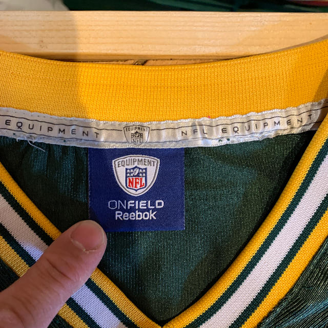 Reebok(リーボック)のReebok NFL game Jersey Green Bay Packers キッズ/ベビー/マタニティのキッズ服男の子用(90cm~)(Tシャツ/カットソー)の商品写真