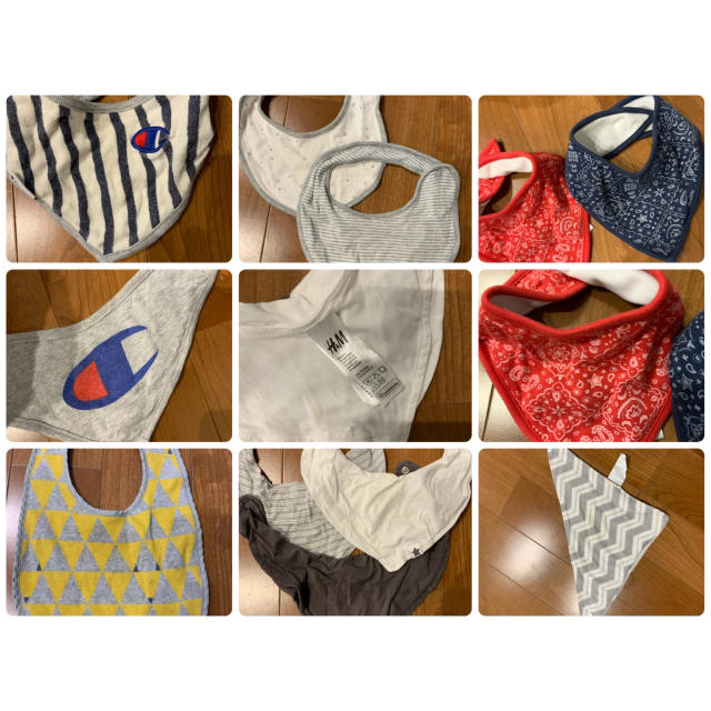 SHIPS KIDS(シップスキッズ)のスタイ セット　champion Tシャツ キッズ/ベビー/マタニティのこども用ファッション小物(その他)の商品写真