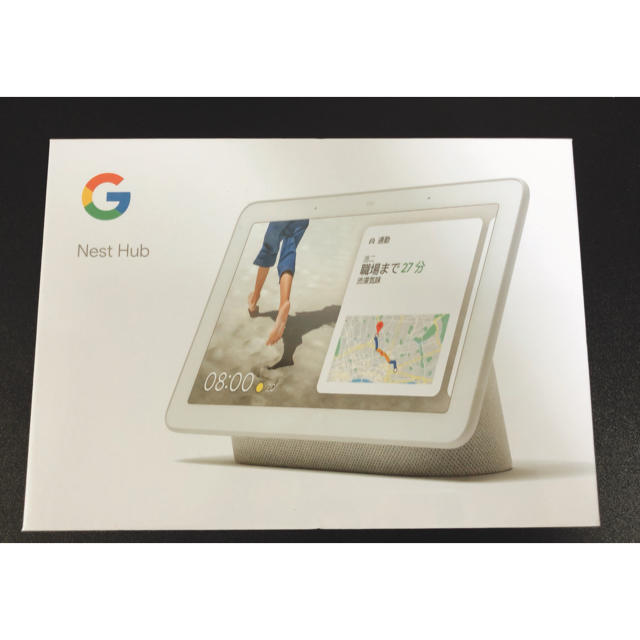 CHROME(クローム)の【新品】Google Nest Hub GA00516-JP チョーク スマホ/家電/カメラのPC/タブレット(ディスプレイ)の商品写真