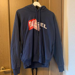 ディーゼル(DIESEL)のDIESEL ボックスロゴパーカー　XSサイズ　ディーゼル(パーカー)