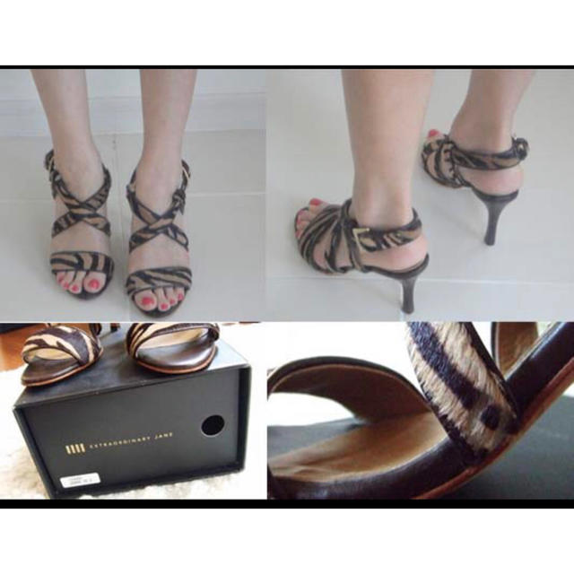 PELLICO(ペリーコ)のエクストローディナリージェーン　ハラコ　サンダル　35.5 レディースの靴/シューズ(サンダル)の商品写真