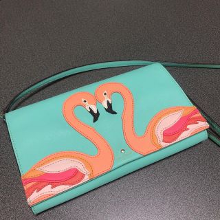 ケイトスペードニューヨーク(kate spade new york)の【美品】kate spade フラミンゴ ショルダーバック(ショルダーバッグ)