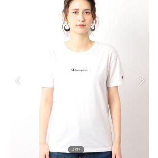 ユナイテッドアローズグリーンレーベルリラクシング(UNITED ARROWS green label relaxing)の値段げ中★チャンピオン　tシャツ　別注品　ホワイト(Tシャツ(半袖/袖なし))