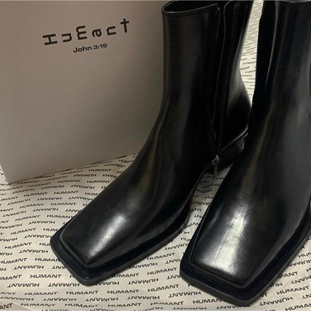 HUMANT Gideon_black スクエアブーツ 新入荷アイテム etalons.com.mx