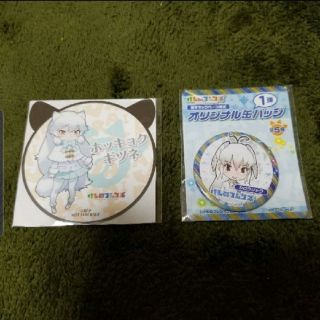けものフレンズオリジナル缶バッジ×ダイカットコースター(バッジ/ピンバッジ)