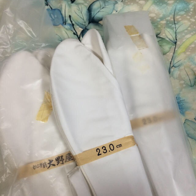 誂え足袋23cm3足 クリーニング済み レディースの水着/浴衣(着物)の商品写真