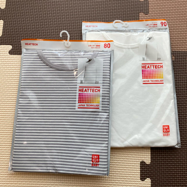 80サイズ90サイズ UNIQLO ユニクロ 長袖 ヒートテック 2枚セット ユニクロ ヒートテック ベビー サイズ90