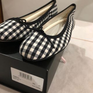 レペット ギンガムチェック バレエシューズ repetto