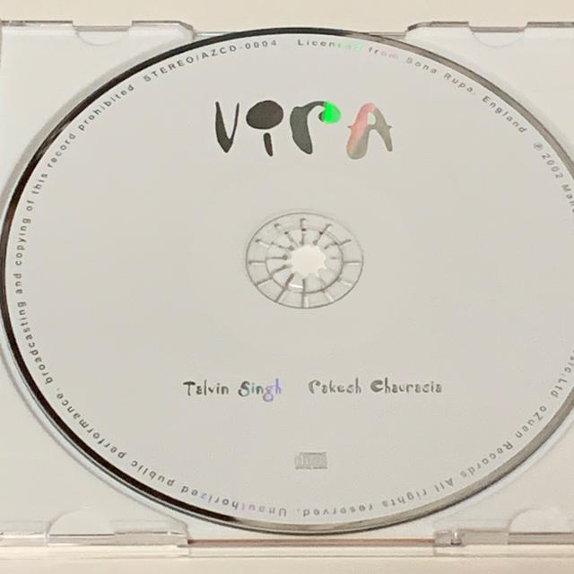 タルヴィン・シン、ラケーシュ・チョーラシア ヴィラ Vira(タブラと竹笛) エンタメ/ホビーのCD(ワールドミュージック)の商品写真
