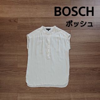 ボッシュ(BOSCH)のBOSCH　ボッシュ　スキッパーシャツ　ブラウス　トップス　美品　白　ホワイト(シャツ/ブラウス(半袖/袖なし))