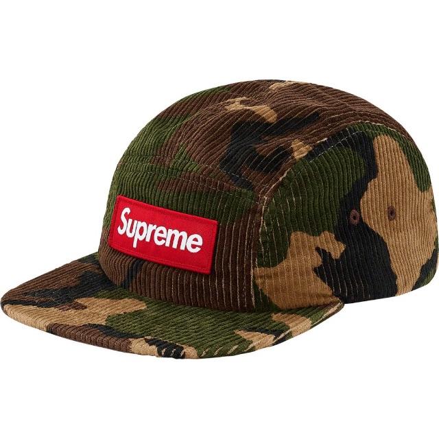 帽子即購入OK Supreme Camo Corduroy Camp Cap