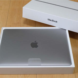マック(Mac (Apple))の【美品】MacBook 12-inch 2017 スペースグレイ(ノートPC)