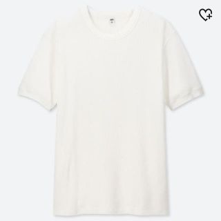 ユニクロ(UNIQLO)の【UNIQLO】ワッフルクルーネックＴ（半袖）(Tシャツ/カットソー(半袖/袖なし))