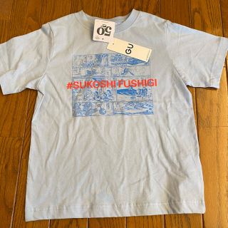 ジーユー(GU)のお値下げ不可　新品タグ付き　gu 130 ドラえもん　半袖Tシャツ(Tシャツ/カットソー)